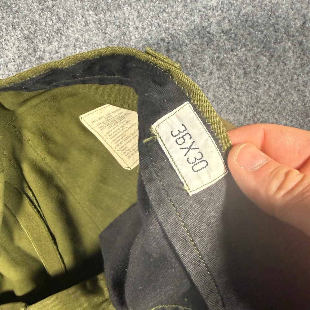 Vintage Wildland Firefighting Pants Men's 34x29 Aramid Green 1989 FSS - Picture 9 of 14
